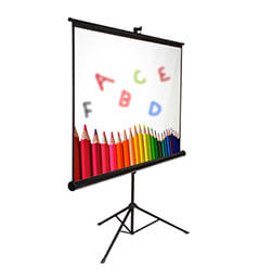 Artlight TSB084084 Pantalla portátil de tripie de tamaño 2.13  x 2.13 y formato 1:1